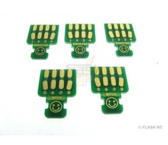 Platine PCB 8 pins (5 pcs) Emcotec