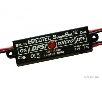 DPSI Micro - SingleBat 5.9/7.2V F3A Regulierte Ausgabe (UNI/JR-Stecker)