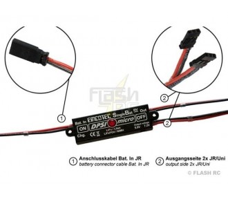 DPSI Micro - SingleBat 5,9/7,2V F3A edizione regolata (prese UNI/JR)