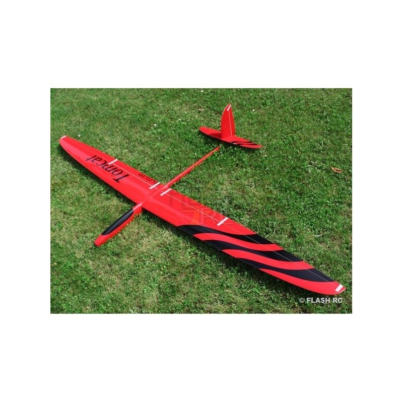 Tomcat tout fibre env.2.60m rouge & noir RCRCM