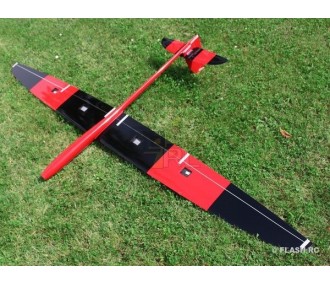 Tomcat toda fibra aprox.2,60m rojo y negro RCRCM