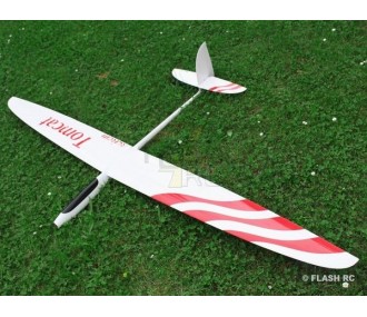 E-Tomcat tout fibre env.2.60m blanc & rouge RCRCM