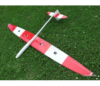 E-Tomcat tout fibre env.2.60m blanc & rouge RCRCM