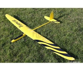 E-Tomcat Vollfaser ca.2.60m gelb & schwarz RCRCM