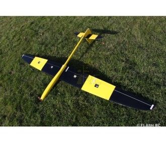 E-Tomcat tout fibre env.2.60m jaune & noir RCRCM