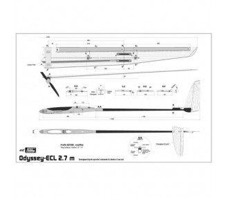 Odyssey ECL (cola cruzada) aprox.2.70m Art Hobby