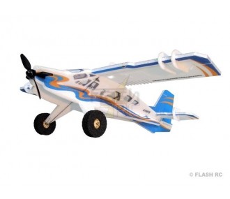 Avion RC Factory Crack Turbo Beaver bleu/orange 'FUN SERIES' env.0.80m