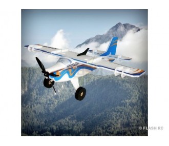 Avion RC Factory Crack Turbo Beaver bleu/orange 'FUN SERIES' env.0.80m