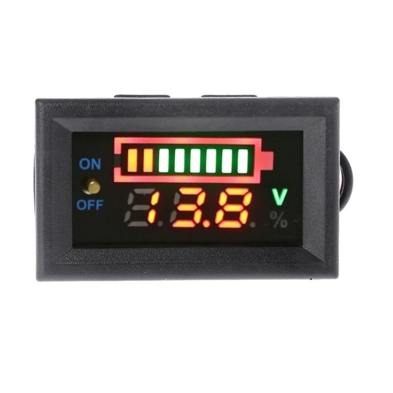 Digital voltmeter 12V lead battery