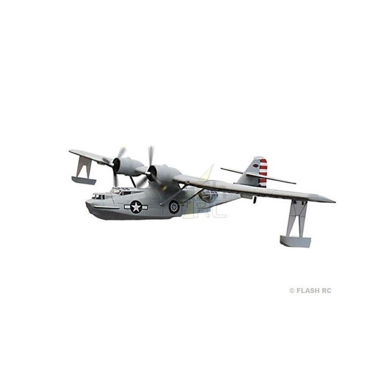 Dynam PBY Catalina Grey PNP seaplane approx.1.47m
