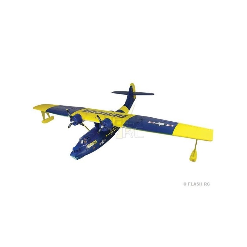 idrovolante Dynam PBY Catalina blu-giallo PNP ca. 1,47m