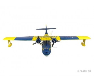 Hydravion Dynam PBY Catalina bleu-jaune PNP env.1.47m