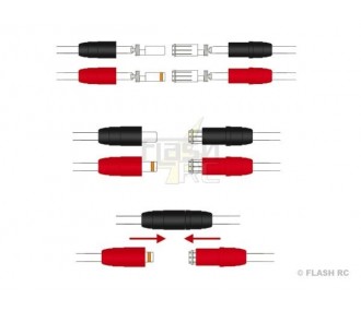 AS150 anti-spark plug M/F (2 pairs)
