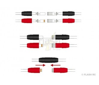 AS150 Funkenstecker M/F (2 Paare)