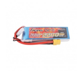 Akku Gens ace lipo 2S 7.4V 2200mAh 25C Steckdose XT60