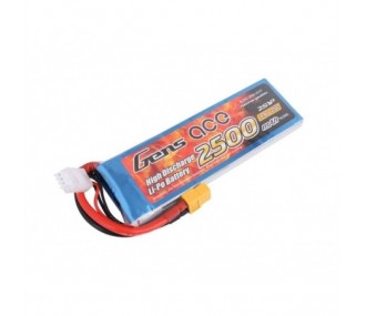 Akku Gens ace lipo 2S 7.4V 2500mAh 25C Steckdose XT60