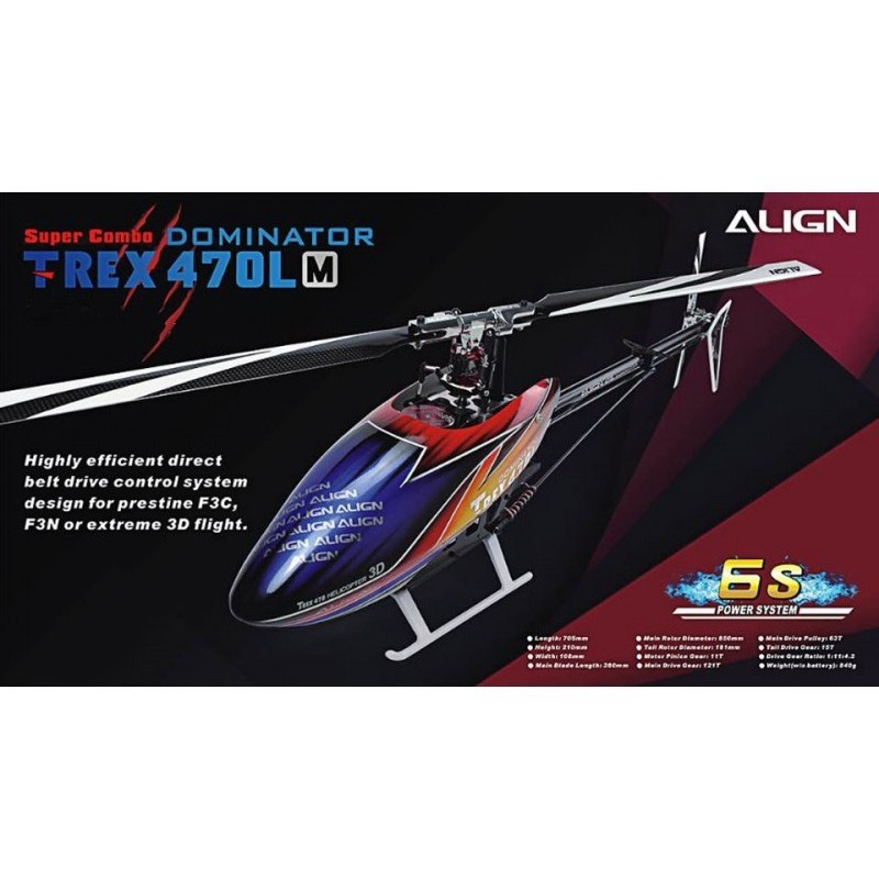 Align T-Rex 470LM Dominator Combo 6S ohne Gyro