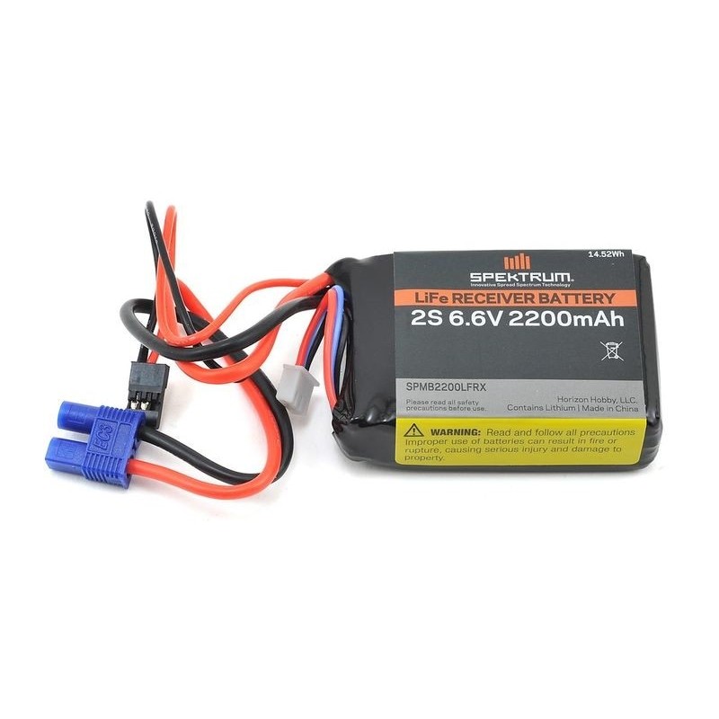 Batería del receptor Li-Fe 2S 6.6V 2200mAh Spektrum