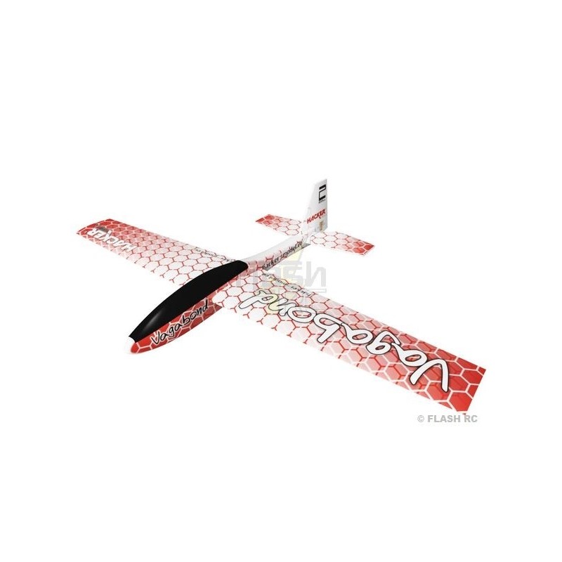 Vagabond 1500 HexaRed ARF glider with Hacker Model covered wings and tail