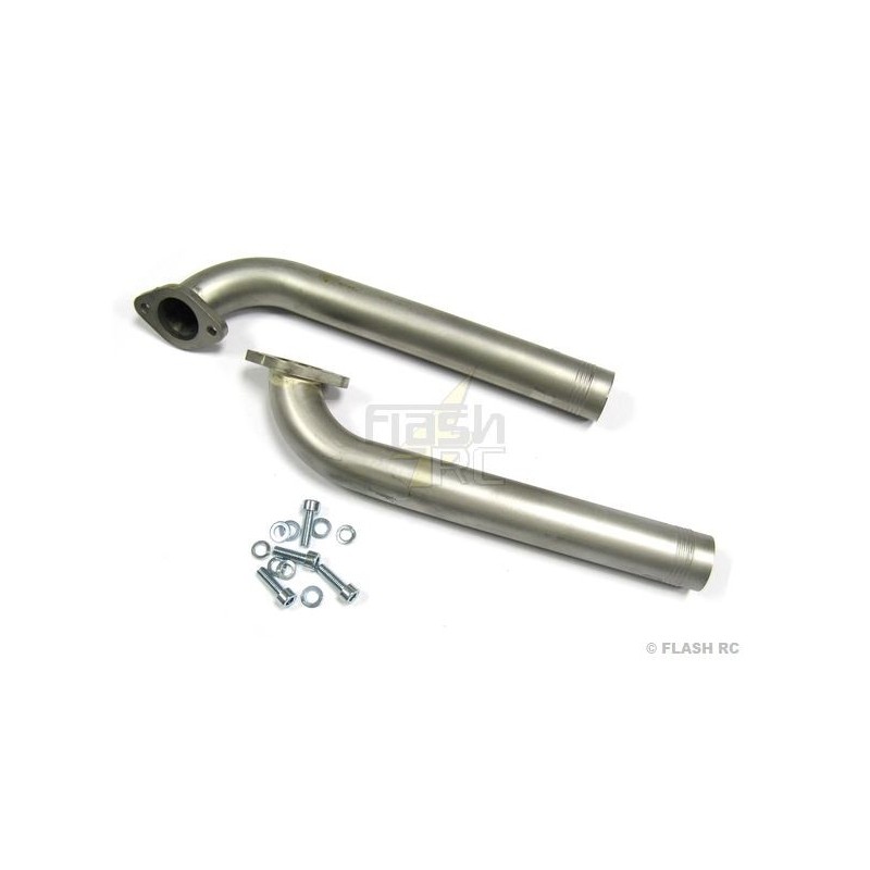 Double slanted narrow exhaust pipes DA120 Toni Clark