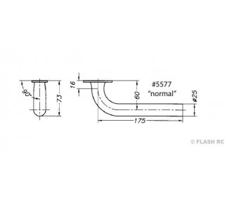 Standard exhaust pipe DA60 Toni Clark