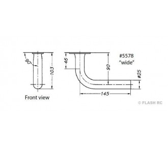 Wide exhaust pipe DA60 Toni Clark