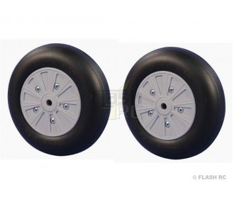 Pair of NoNa wheels Ø105x35mm + bearings