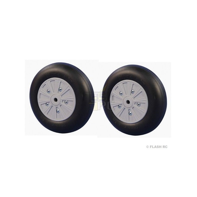 Pair of NoNa wheels Ø105x35mm + bearings