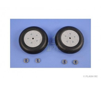 Pair of NoNa wheels Ø105x35mm + bearings