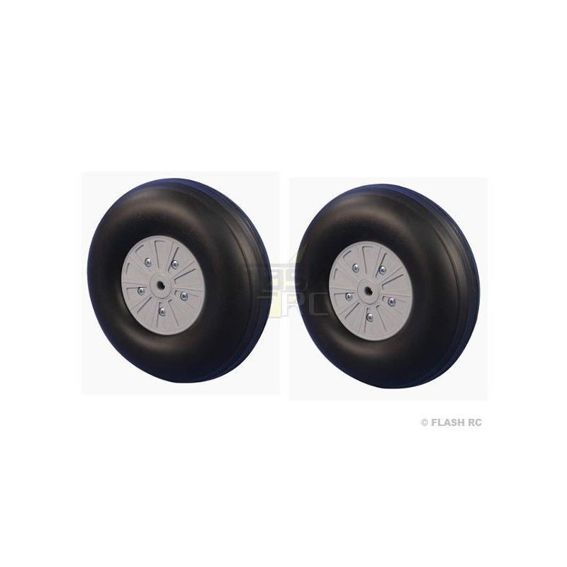 Pair of NoNa wheels Ø130x43 mm + bearings