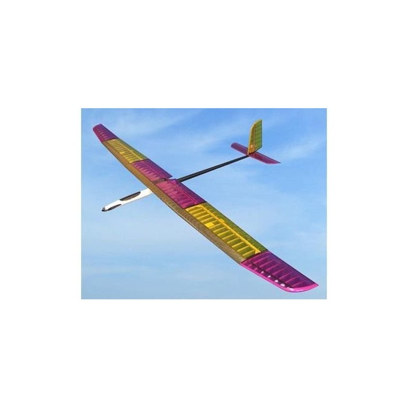 F5J Pulsar 3.6E PRO Motorglider purple & yellow