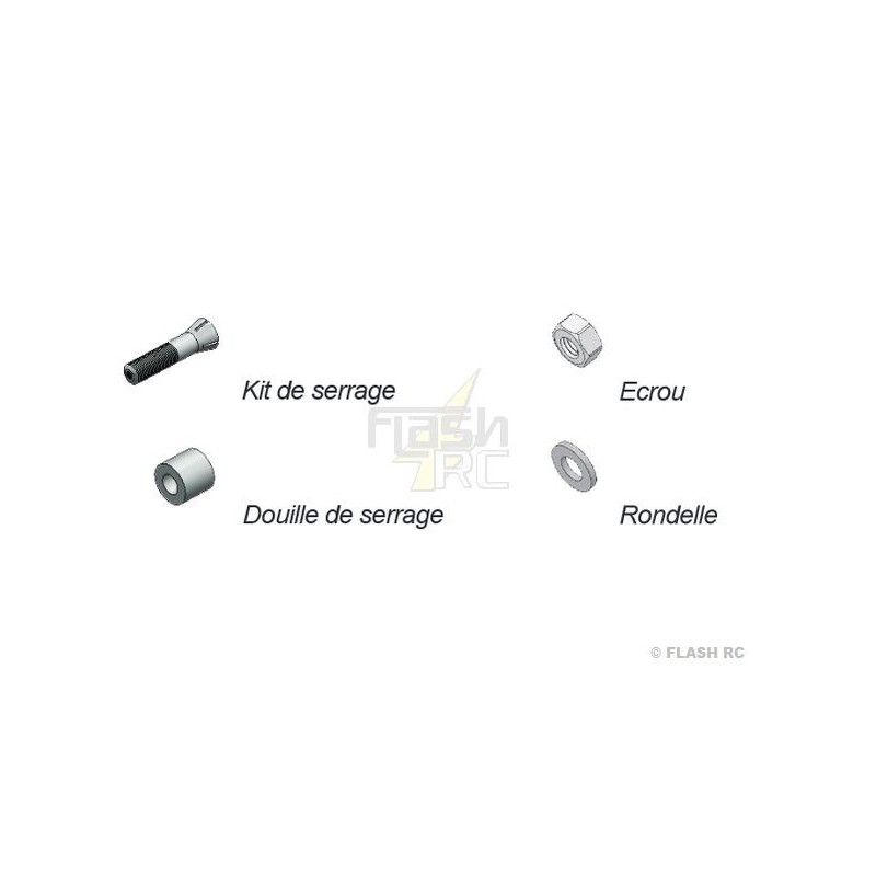 224311 - Adaptador de hélice 5mm / 8mm Extra 300 S / FUNCUB XL