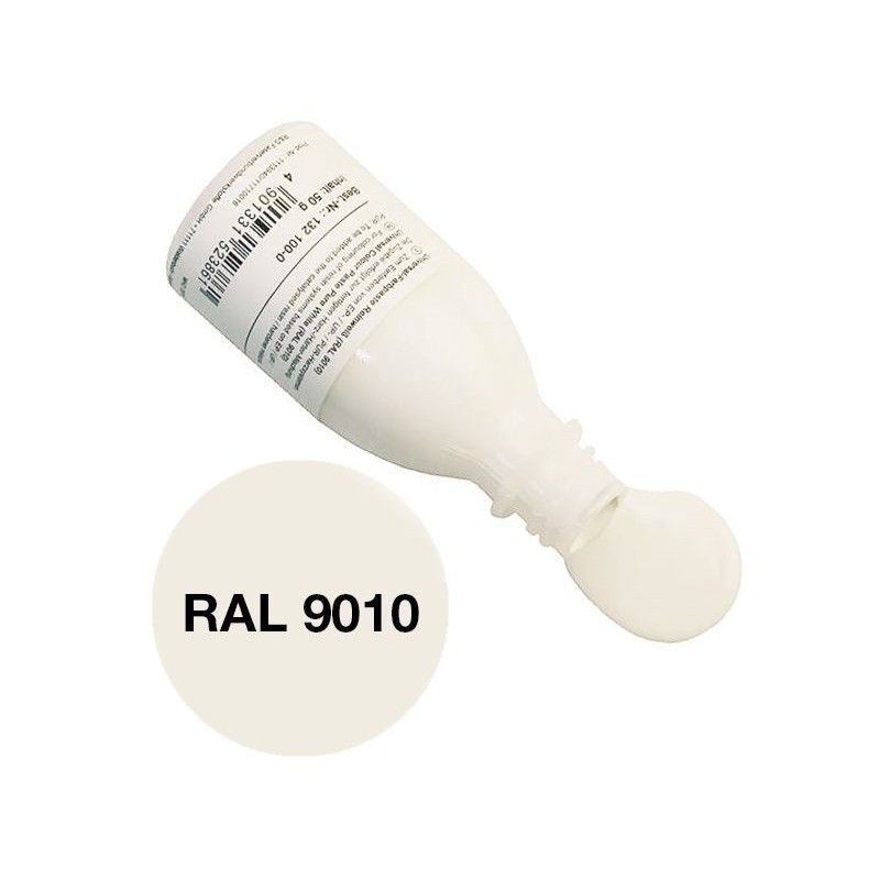 Pâte époxy colorante blanc pur (RAL 9010) 50g R&G