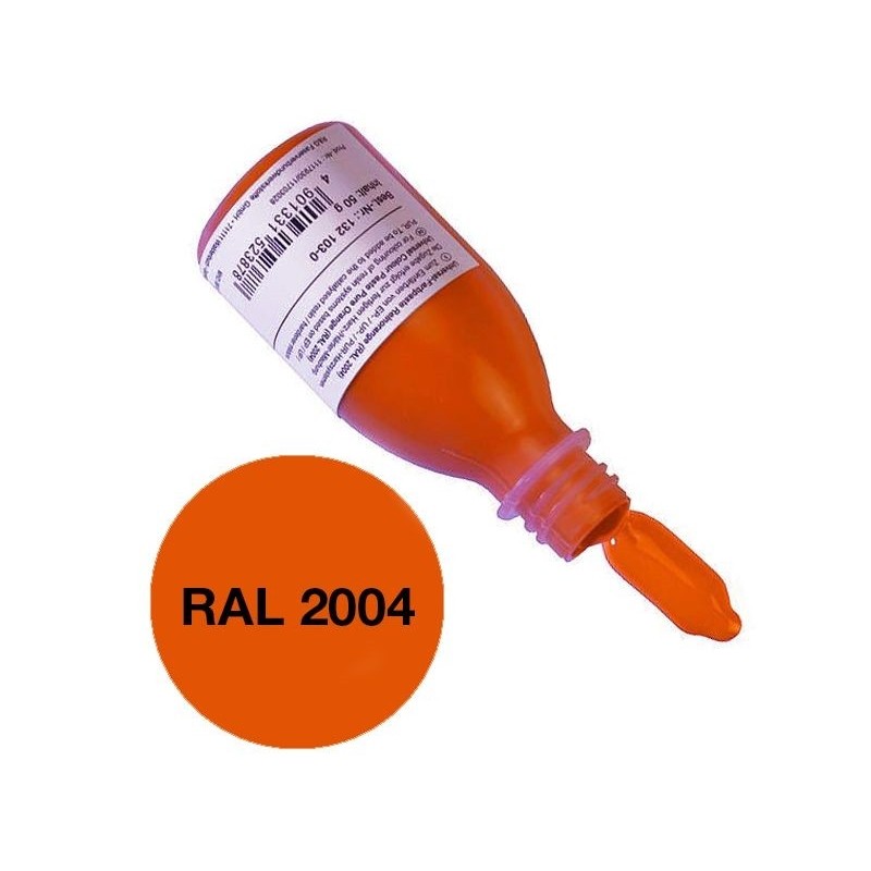 Orange epoxy coloring paste (RAL 2004) 50g R&G