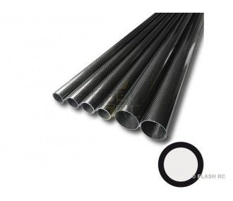 Braided carbon tube Ø6x4x1000mm (Taffeta 3k) R&G