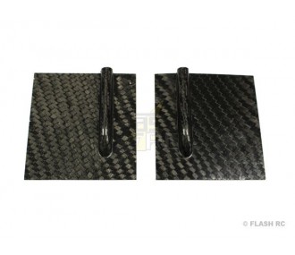 Carbon servo covers 70x70mm (1x pair)