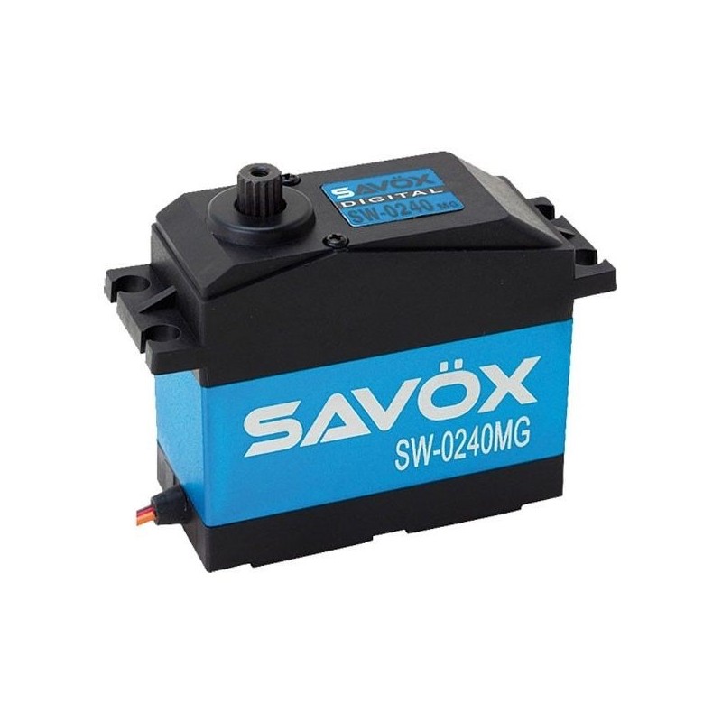 Savox SW-0240MG servo digital monstruo impermeable (200g, 35kg.cm, 0.15s/60°)