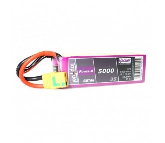 Batterie Lipo Hacker TopFuel Power-X MTAG 3S 11.1V 5000mAh 35C Prise XT90S