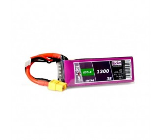 Batterie Lipo Hacker TopFuel Eco-X MTAG 3S 11.1V 1300mAh 25C Prise XT60