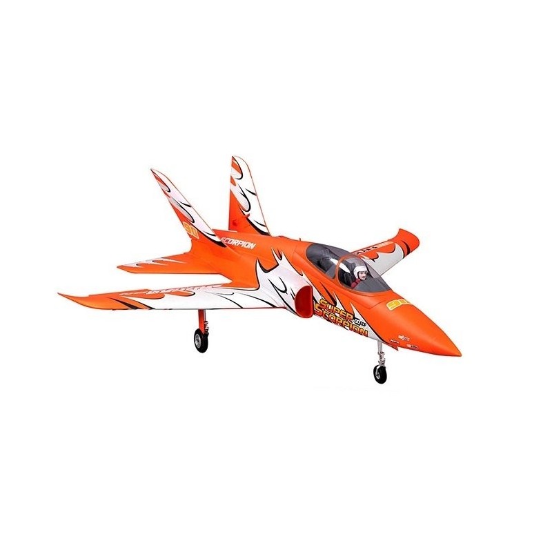 FMS Super Scorpion arancione PNP EDF jet circa 1,15m