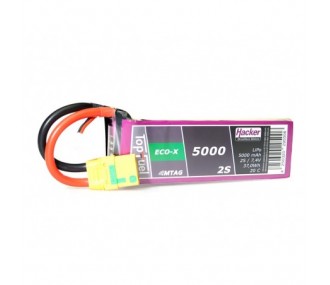 Lipo Akku Hacker TopFuel Eco-X MTAG 2S 7.4V 5000mAh 20C Steckdose XT90S