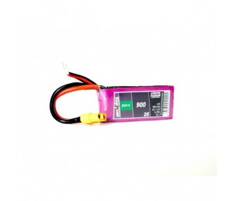 Batterie Lipo Hacker TopFuel Eco-X 2S 7.4V 900mAh 25C Prise XT60