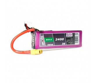 Batterie Lipo Hacker TopFuel Eco-X MTAG 3S 11.1V 2400mAh 20C Prise XT60