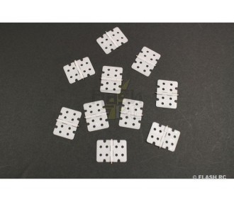 Charnières Plates 21x15mm  (10 pcs) Multiplex