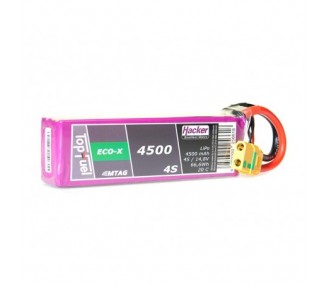 Batterie Lipo Hacker TopFuel Eco-X MTAG 4S 14.8V 4500mAh 20C Prise XT90S