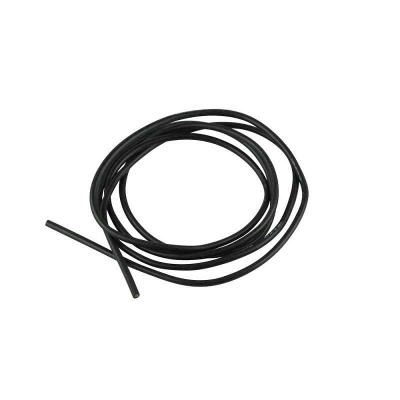 Silicone Cable 0.75mm² Black - 1m Amass