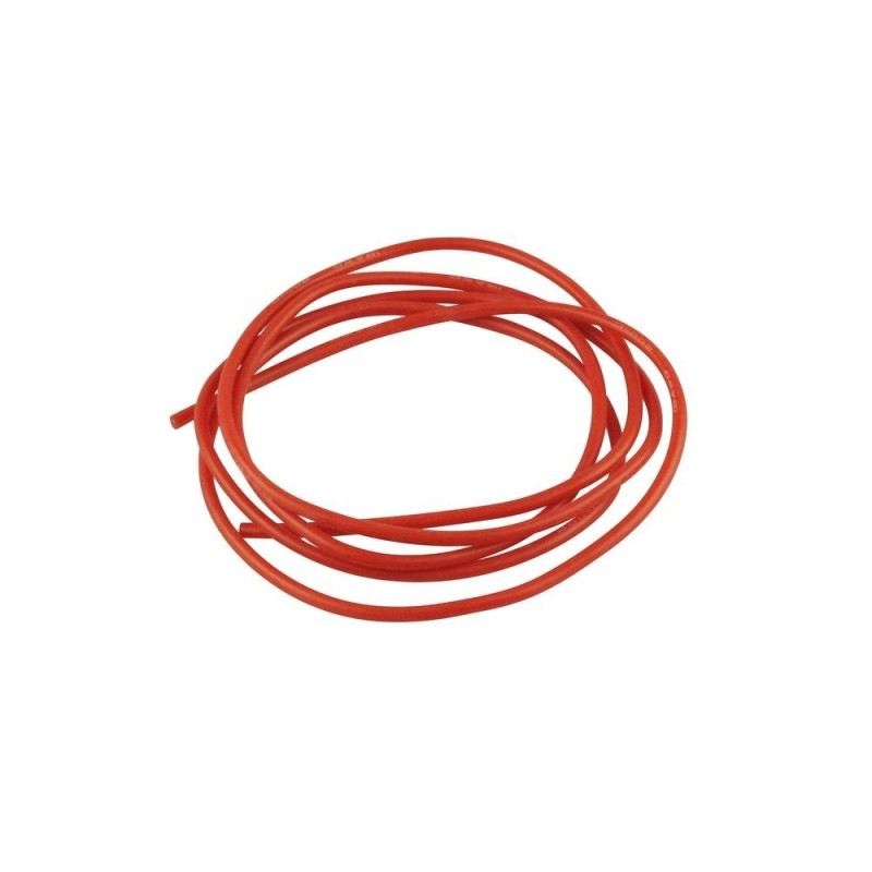 Silikonkabel 0.75mm² rot - 1m Amass