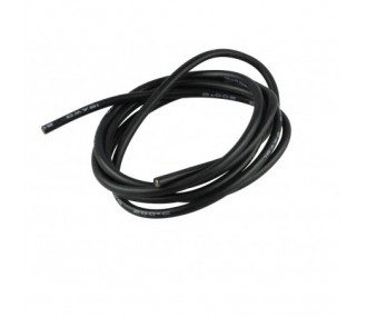 Cable de silicona 1,5mm² Negro - 1m Amass