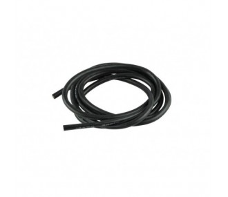 Cable de silicona 2,5mm² Negro - 1m Amass