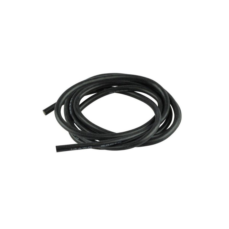 Silicone Cable 2.5mm² Black - 1m Amass